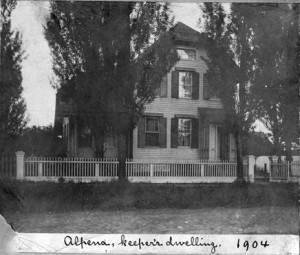 Figure 1.9 This illustration the Alpena Lightkeeper’s Dwelling.